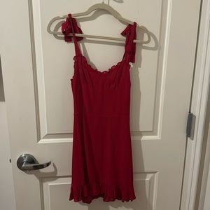 Reformation red dress